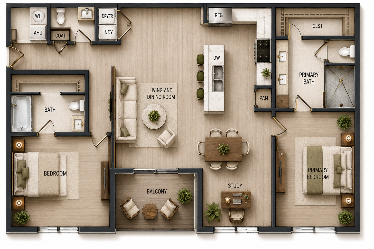 Residence design floor plan for The Enclave at Laurel Brooke